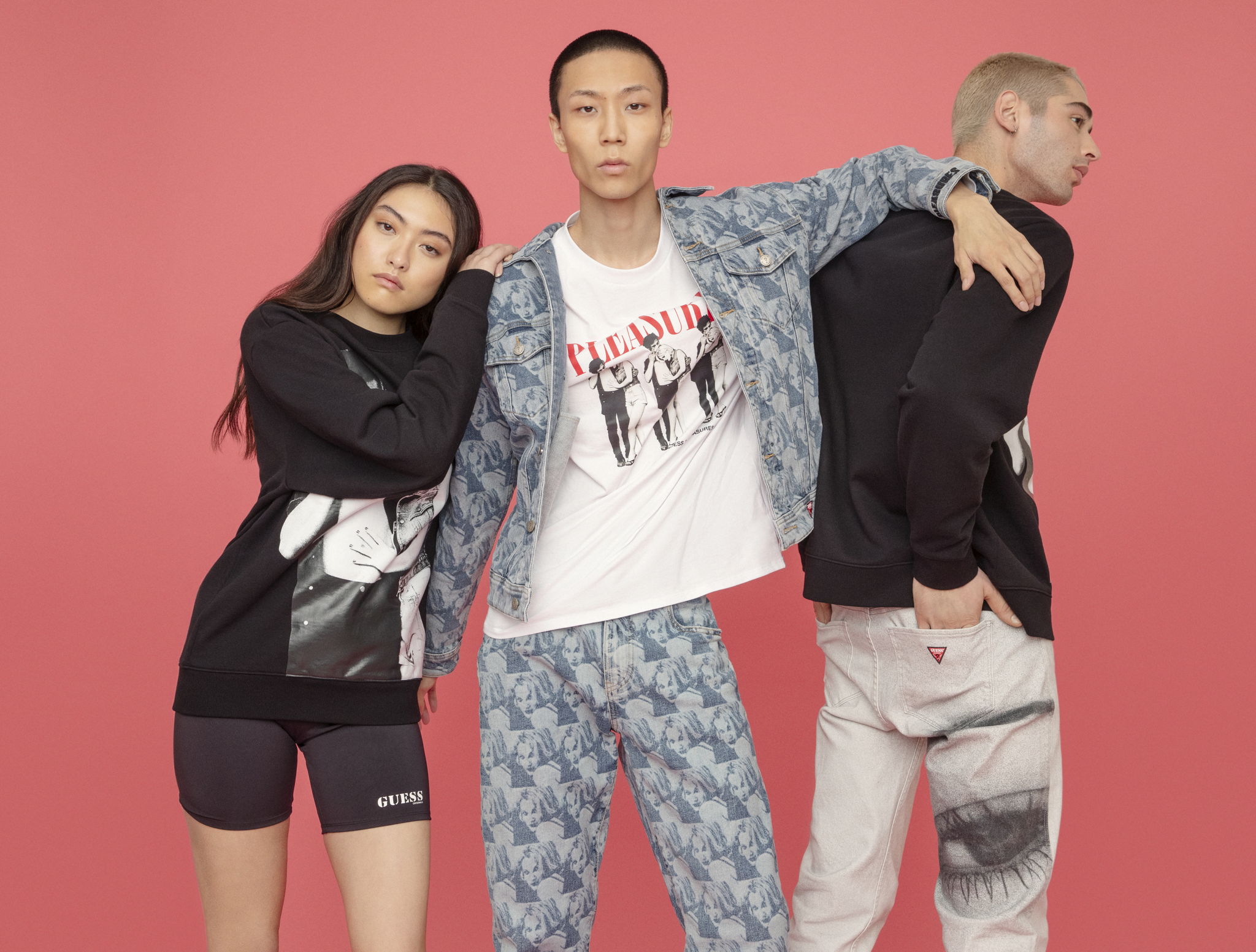 GUESS launches GUESS ORIGINALS x PLEASURES Drew Barrymore collection