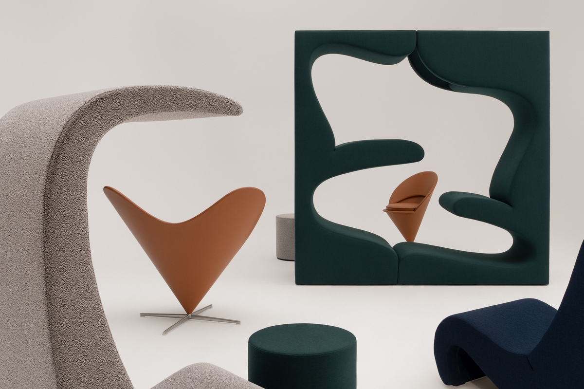 Seating in sequence with the Panton Upholstery Collection