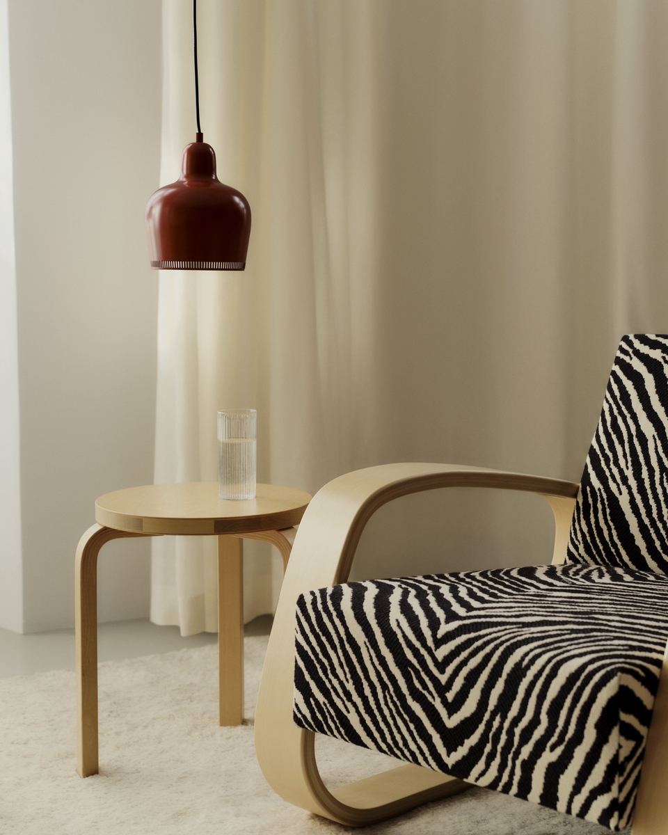 Artek Reimagines Its Iconic Zebra Fabric in Warm Brown and White